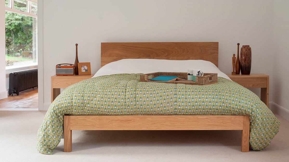 تخت خواب دو نفره چوبی مدرن