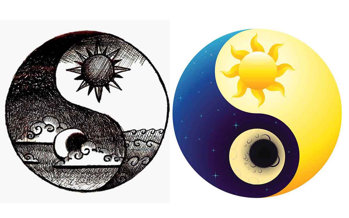 یین و یانگ ماه و خورشید