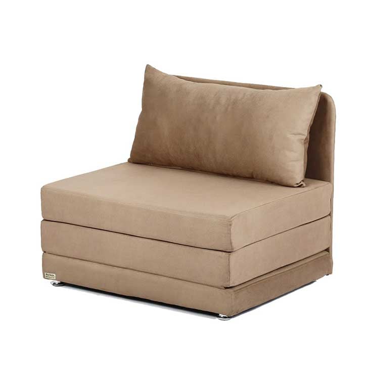 صندلی و مبل تخت خواب شو یک نفره راحتی کرم آرا سوفا مدل A10