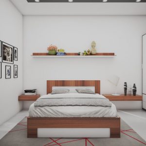 تخت خواب دو نفره مدرن قهوه ای سفید ملامینه چوبی در سایز کویین 160 و در رنگ بندی متنوع سفید و مشکی و گردویی و قهوه ای