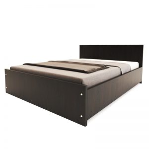 تخت خواب دو نفره کشودار مدرن مشکی ملامینه چوبی در سایز کویین 160 و در رنگ بندی متنوع سفید و مشکی و گردویی