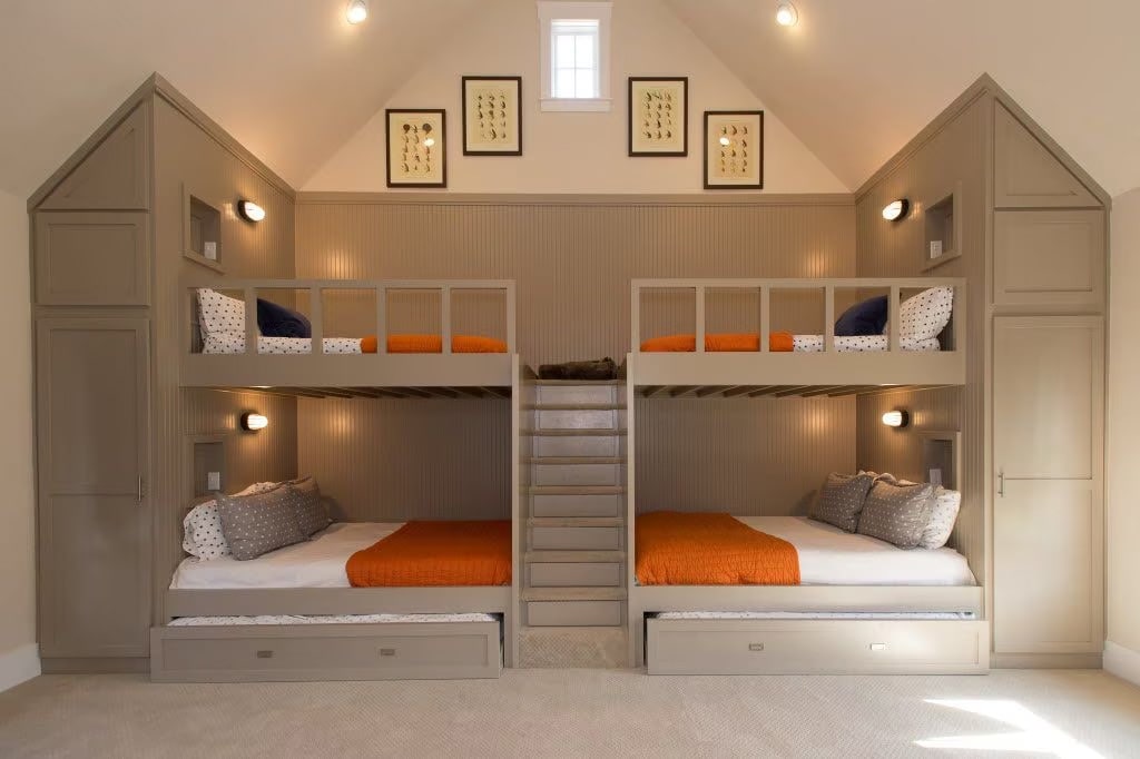 تخت دو طبقه شخصی سازی شده برای چهار نفر