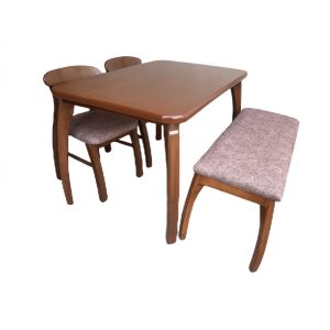 میز و صندلی ناهارخوری چهار نفره گالری چوب آشنایی مدل 732-4